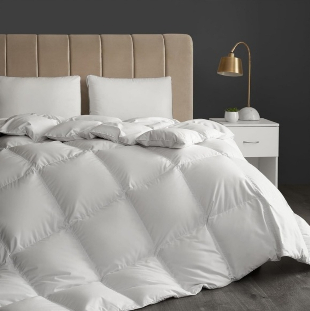 Down Alternative Hotel Comforter Blanket Daisy Fuentes Queen 90x90 Inch New